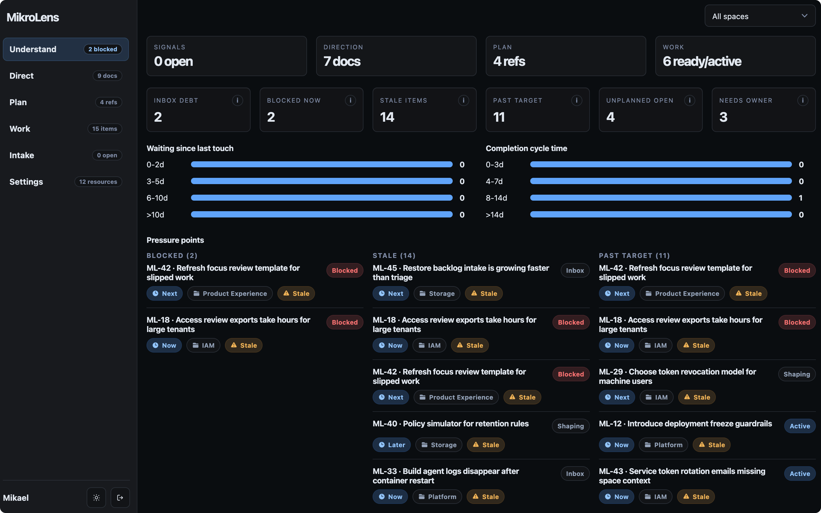 MikroLens interface screenshot