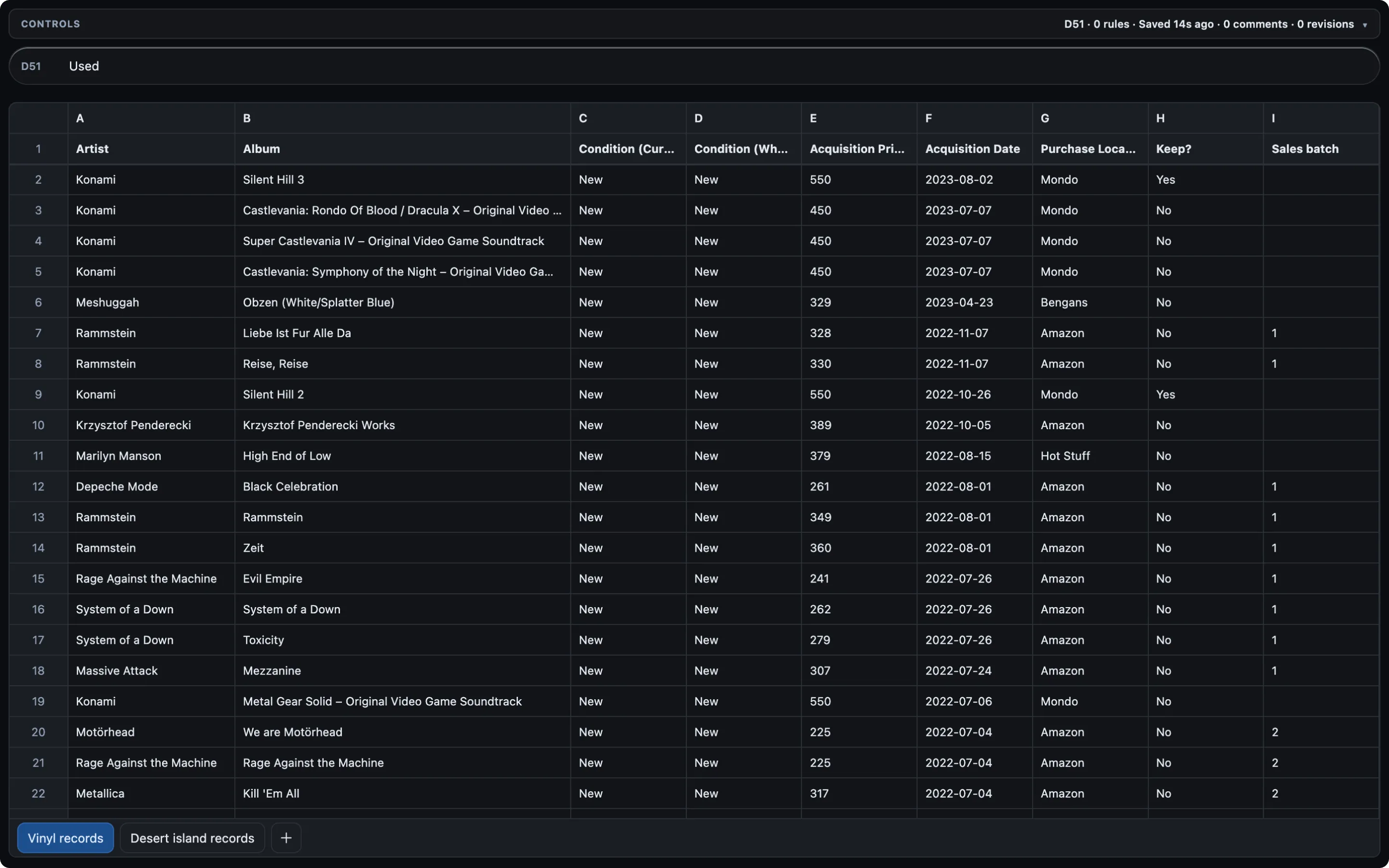 MikroSheets product view